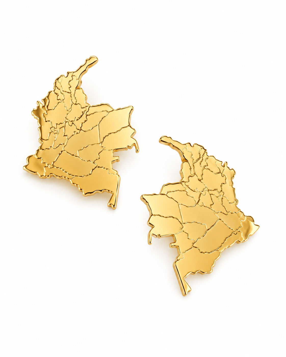 Aretes Silueta de Colombia