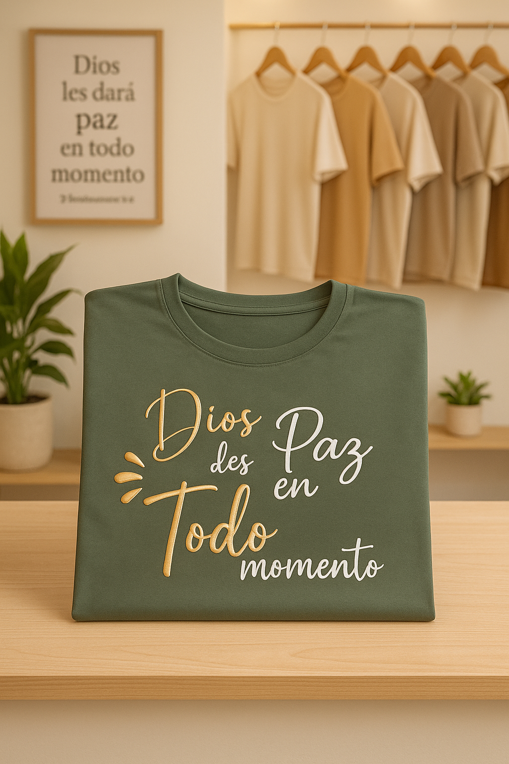 Camiseta Dios les dará Paz