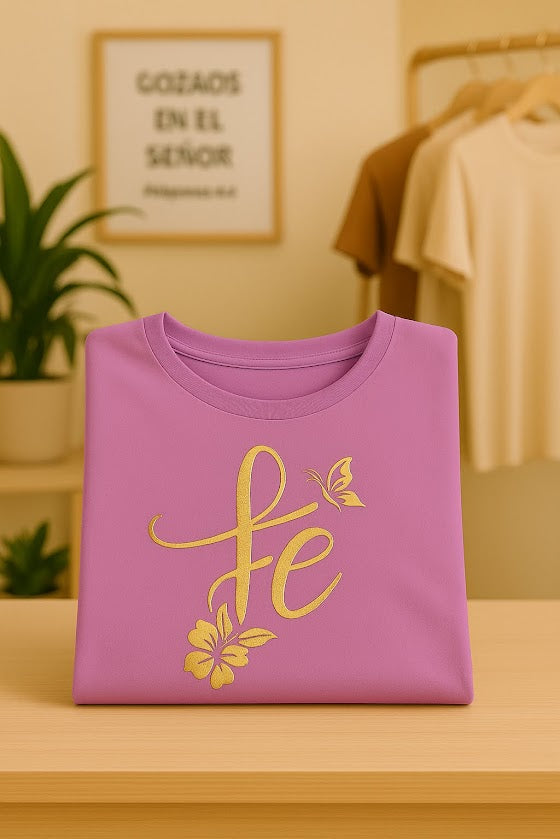 Fe  Mariposa y flor